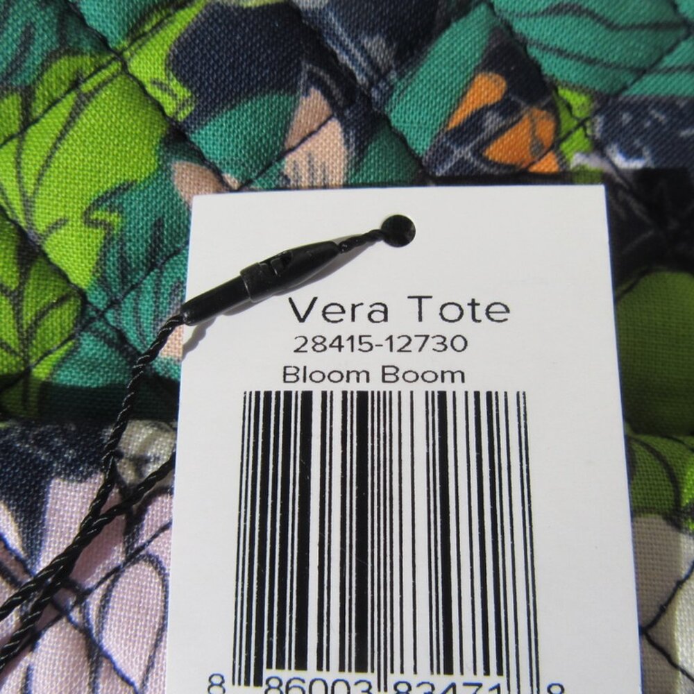 Brand New Vera Bradley Bloom Boom Quilted Cotton Fabric Tote Bag - Picture 12 of 12